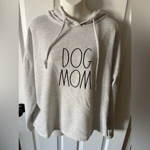 Rae Dunn "DOG MOM" hooded sweatshirt WOMEN Size Large